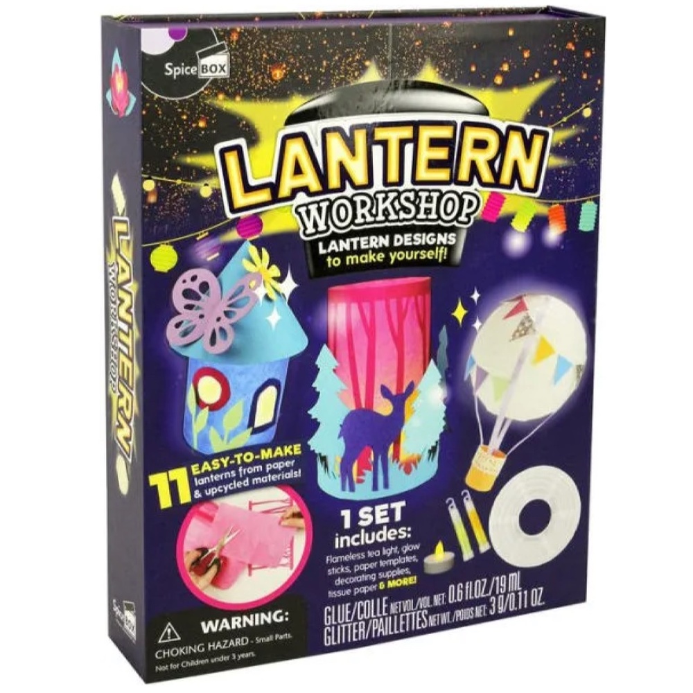 Make & Play Lantern Workshop DIY Spicebox Glow Sticks Craft Toy NEW